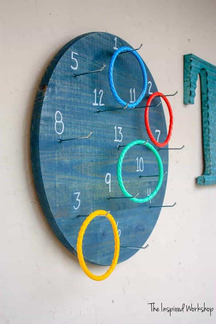 Inventive Ring Toss Board