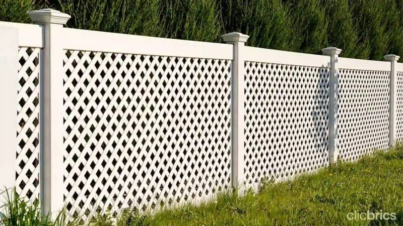 Wooden Lattice Fence