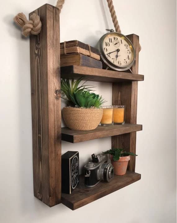 Transform your Room with a Rustic Ladder Shelf