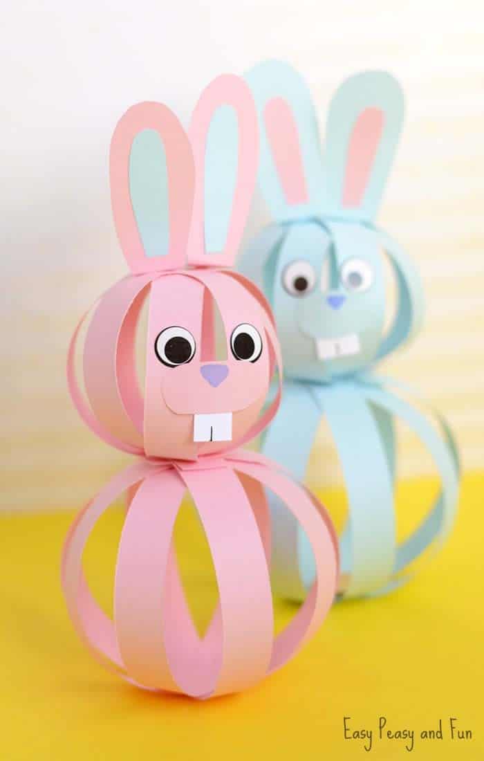 Create a Cute Bunny Garland with Paper Bunnies