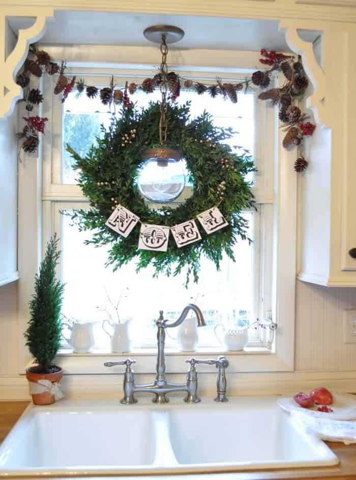 Combine Primitive Elements In A Festive Kitchen