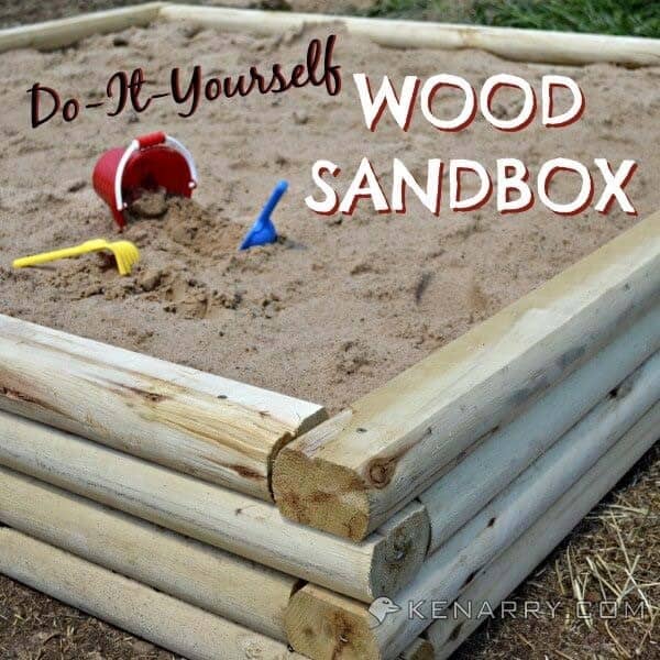 Easy Stacked Log Sandbox