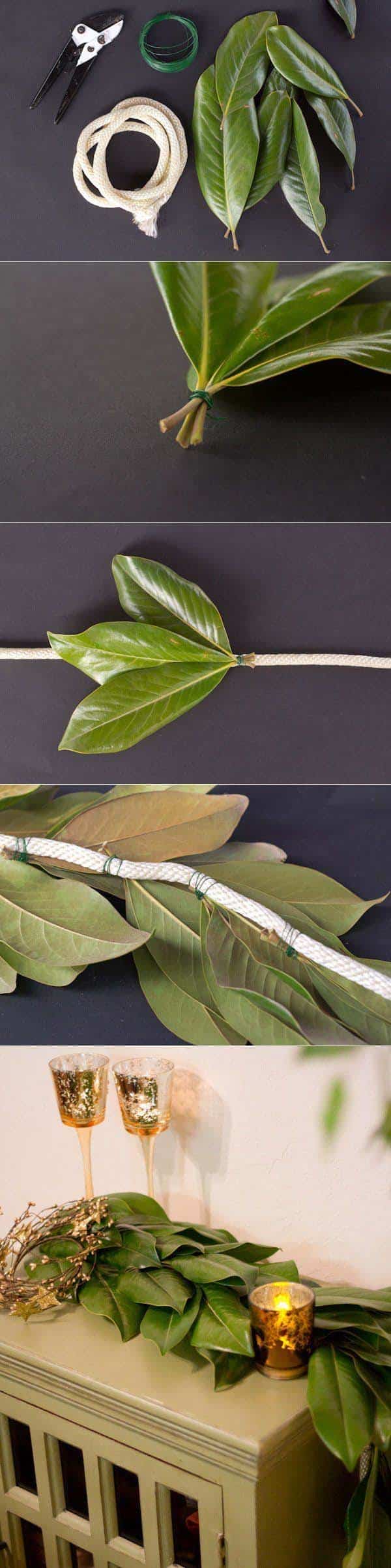 Natural Leaf Rope Garland