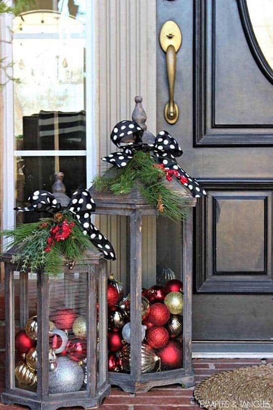 Brighten Your Porch with Decorative Christmas Lanterns