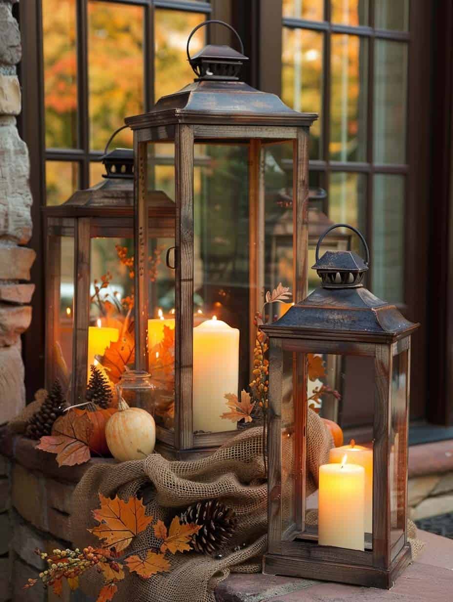 Lanterns and Candles: A Cozy Fall Evening