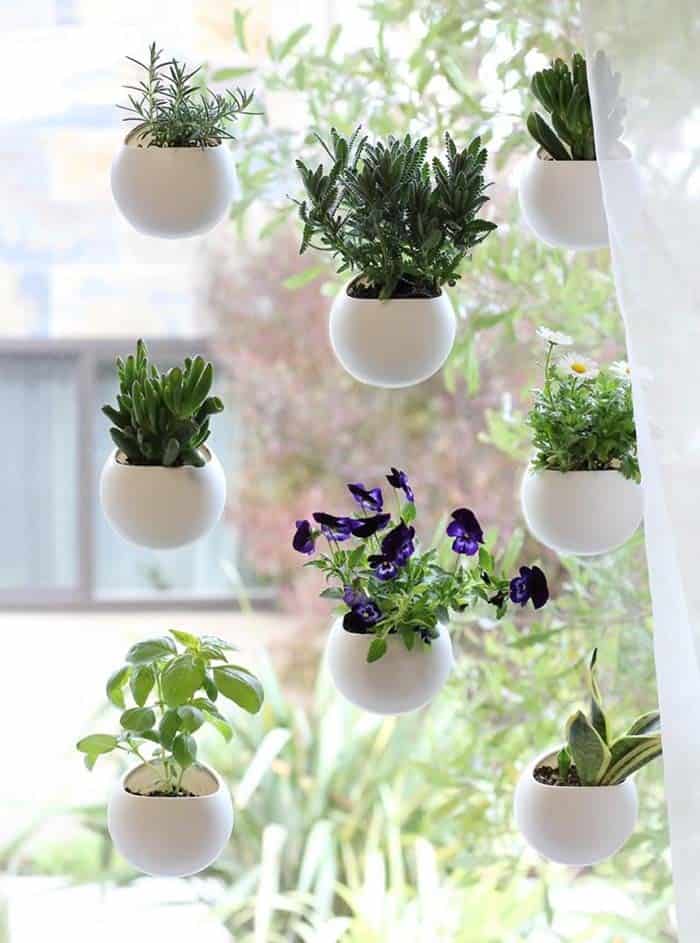 Floating White Planters