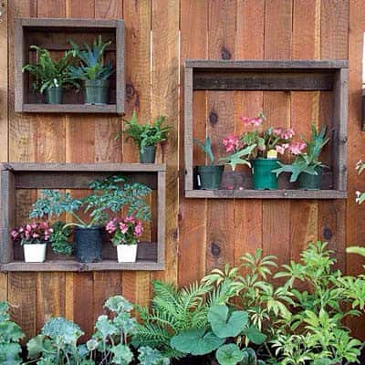 Frame Small Plants With Upcycled Crates