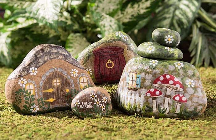 Fairy Garden Painted Rocks