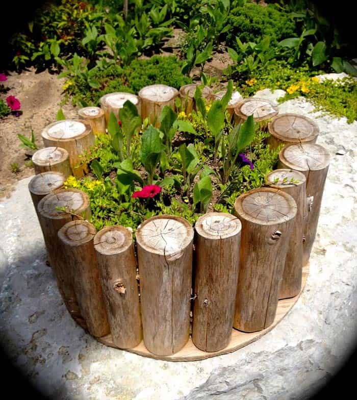 Create a Beautiful Firewood Fence for Your Garden Decor