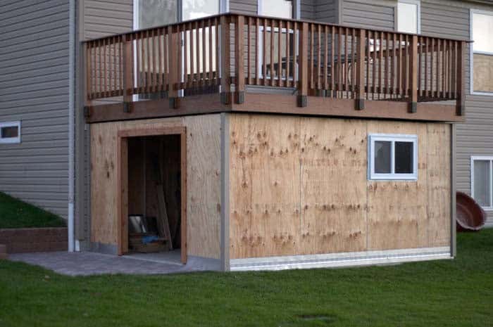 Enclose Under Patio Space For Storage