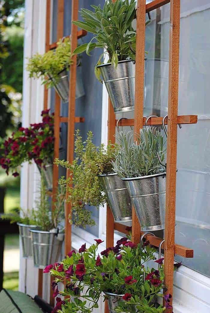 Hang Your Plants Vertically with a Trellis Planter