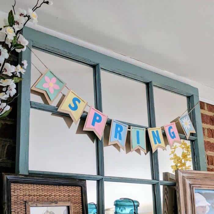 Welcome Spring Bright Paper Banner