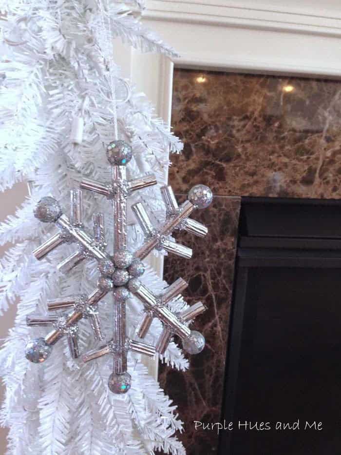 Make a Sparkling Cardboard Snowflake for Christmas