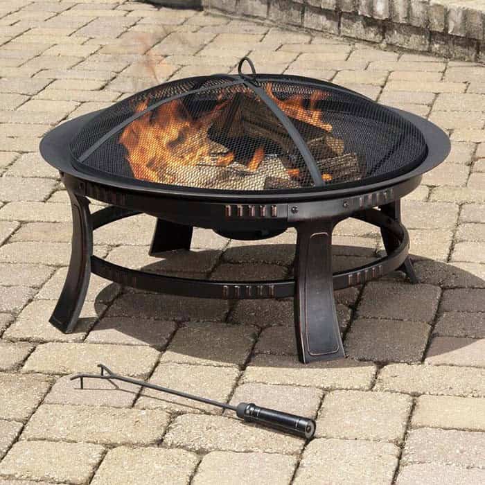 Tamil Steel Wood Burning Outdoor Fire Pit