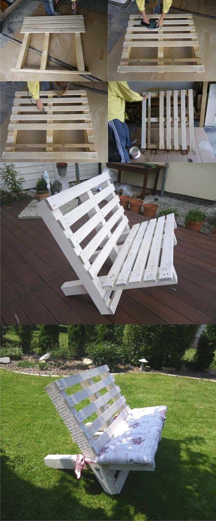 Transform Pallets into a Comfortable Bench: A DIY Guide