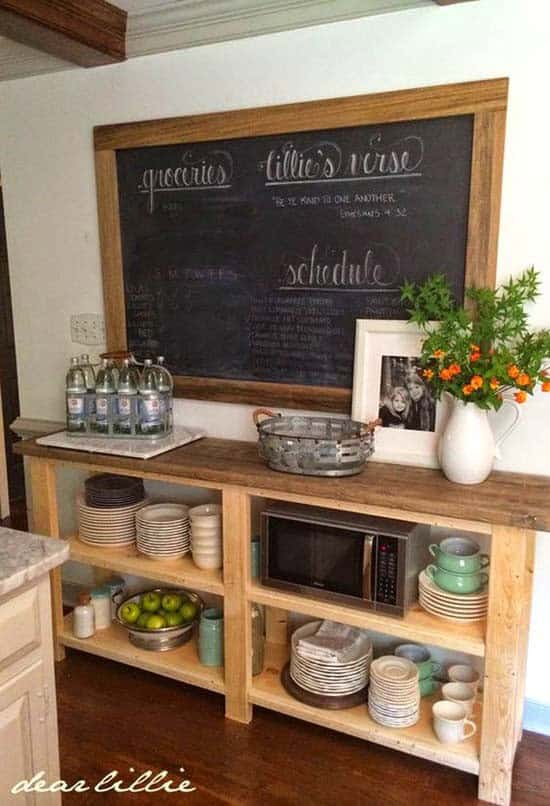 List All Your Kitchen Tasks on a Chalkboard