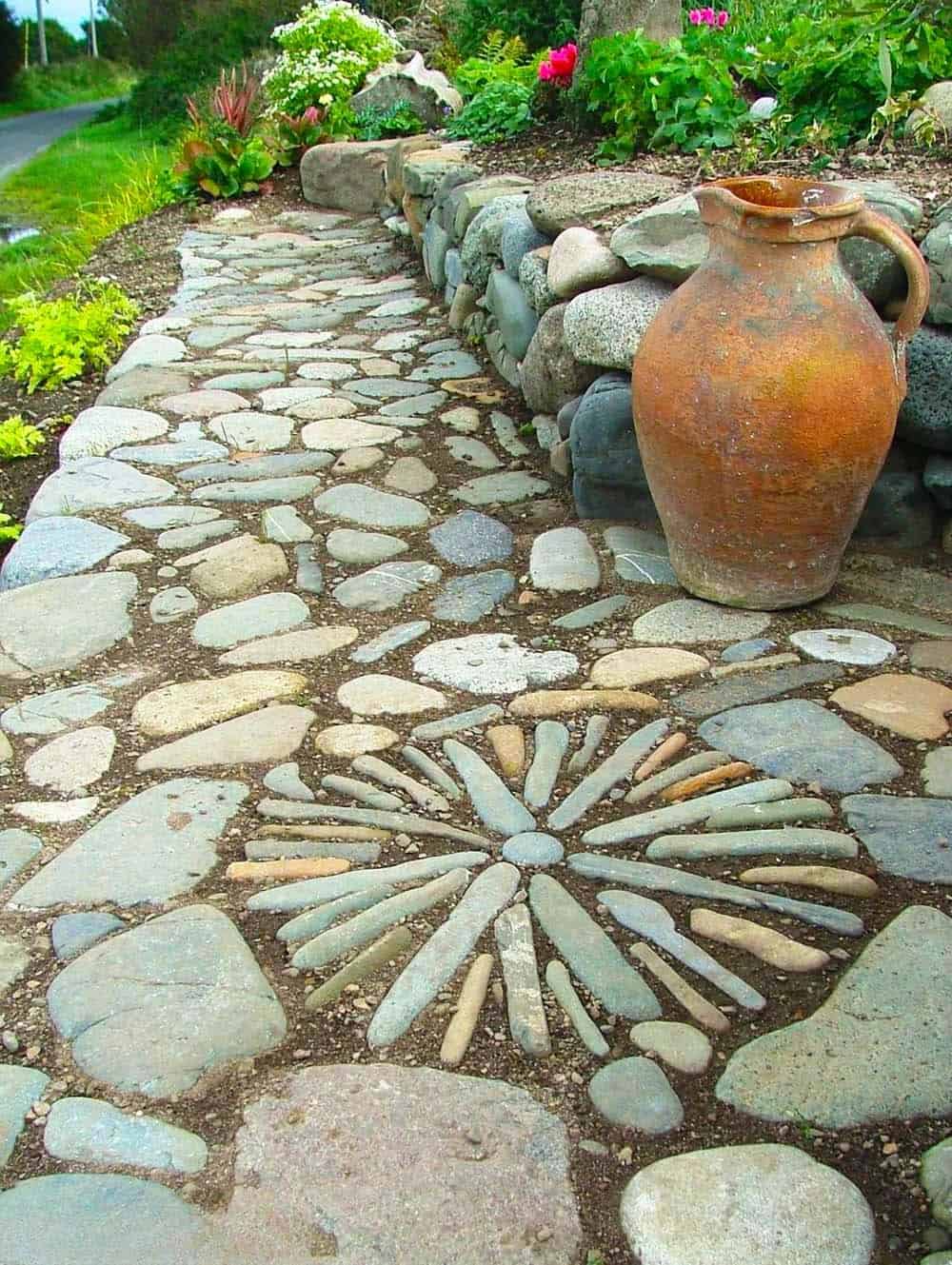 Artistic Stone Pathway