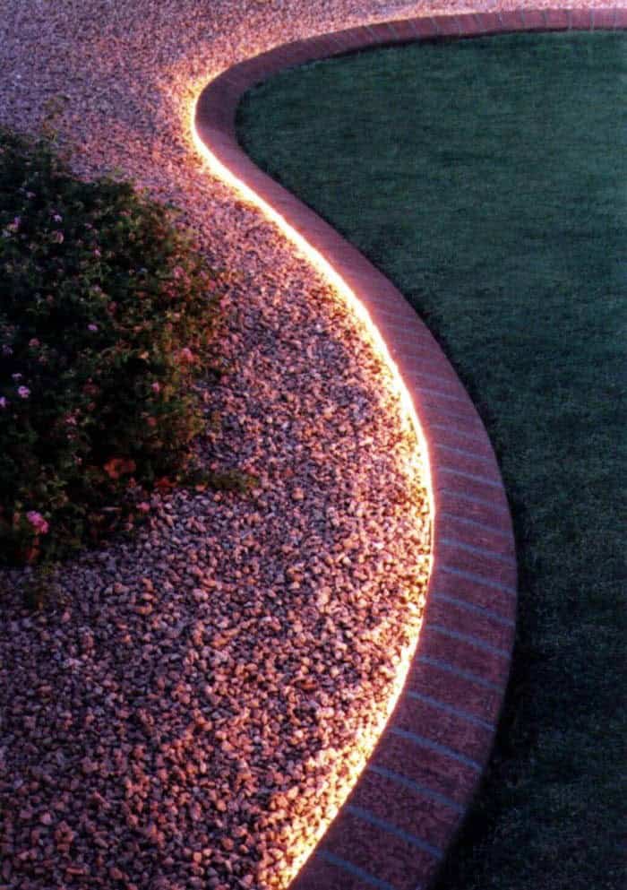 Add LED Lighting to Garden Edging