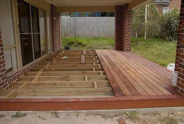 A Deck Over Concrete Slab