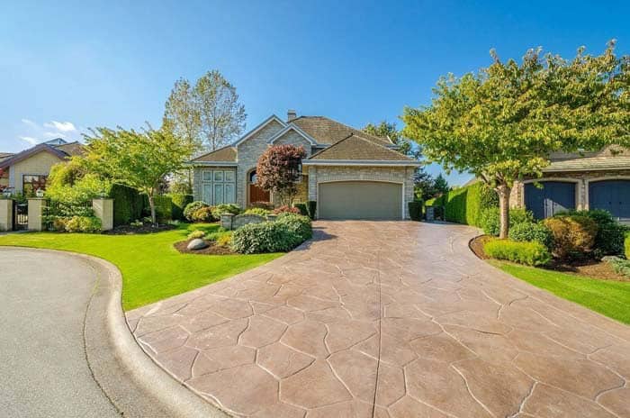 Concrete Driveway with Wet Look Sealer