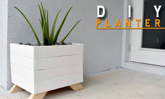 Paint Your Wooden Planter White for a Luxurious Look