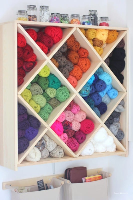 Store Your Yarns Efficiently with a DIY Yarn Organizer