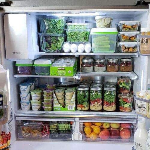 Maximize Your Fridge with Mason Jars and Tupperware Boxes