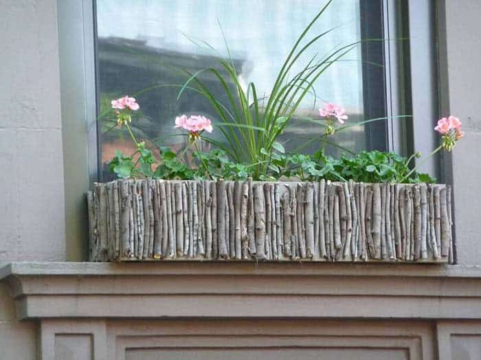 Make a Natural Window Planter Using Scrap Materials