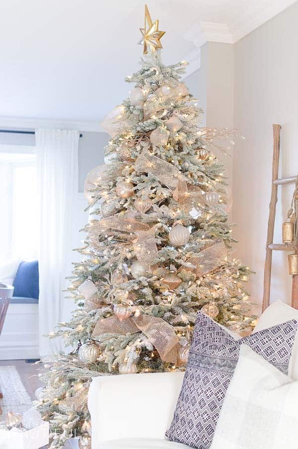 Enchant Your Home with Rose Gold Christmas Tree Decor