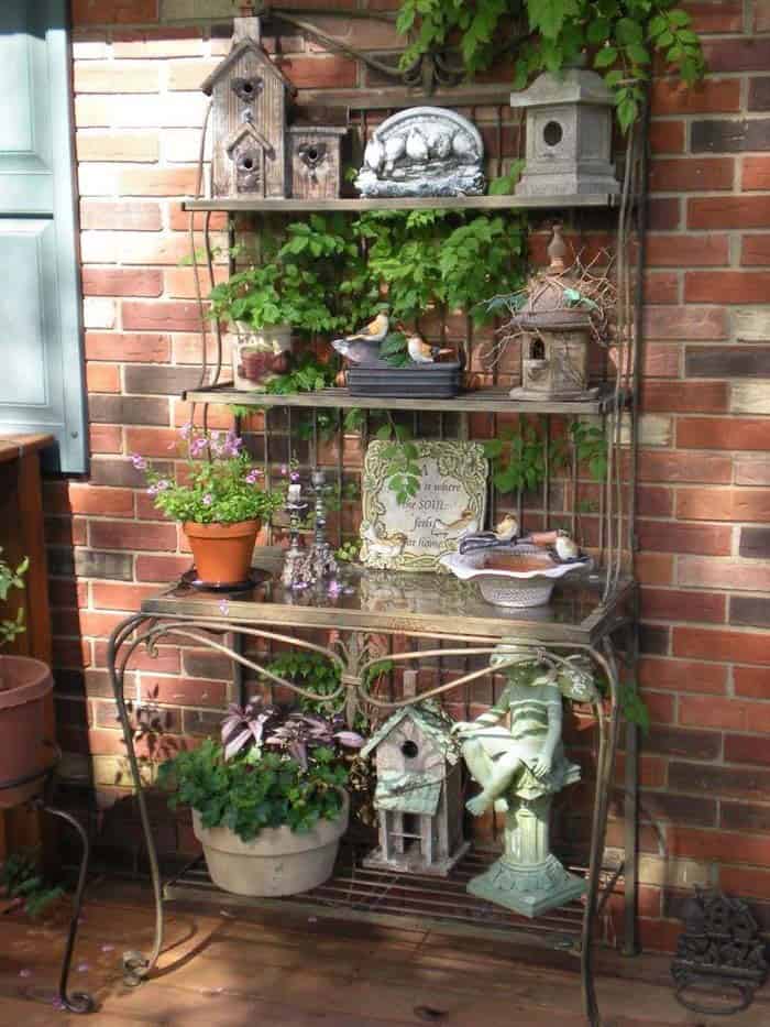 Transform Your Balcony with a Stylish Baker’s Rack Garden