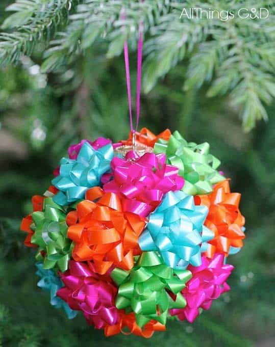 Decorate Your Christmas Tree with Colorful Gift Bows