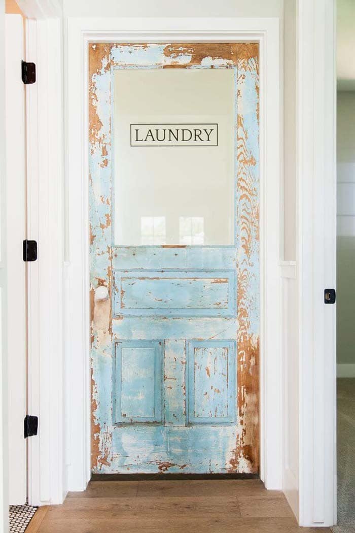 Welcome Guests to a Timeless Laundry Room Entry