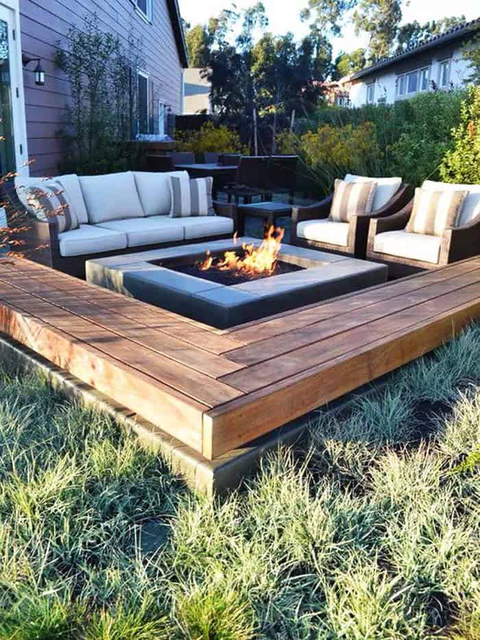 Unwind in Total Luxury with Sofa Fire Pit Seating