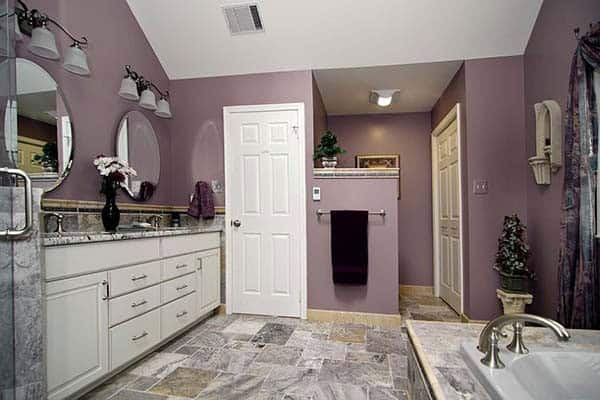 Give Your Bathroom a Classy Look with Purple