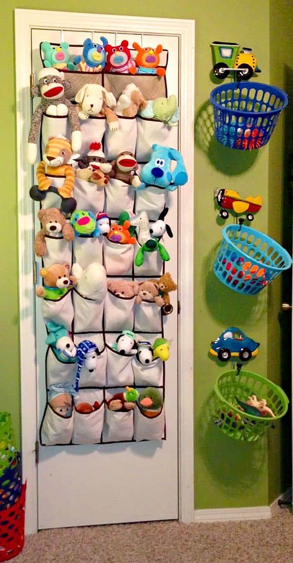 Over-the-Door Organizer for Stuffed Animals