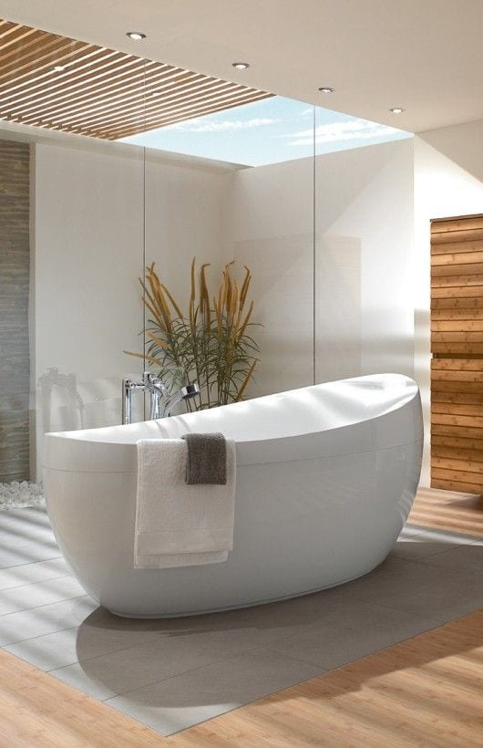 Refresh Your Bathroom with a Luxurious Egg-Shaped Tub