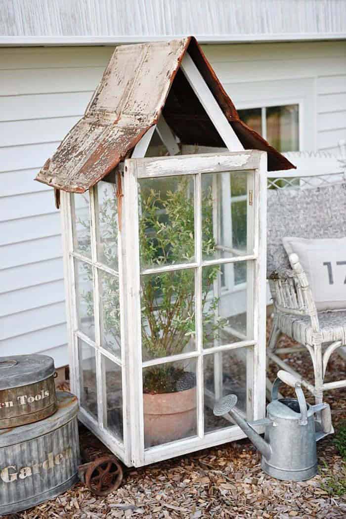 Protect Your Plant with a Recycled Metal Greenhouse