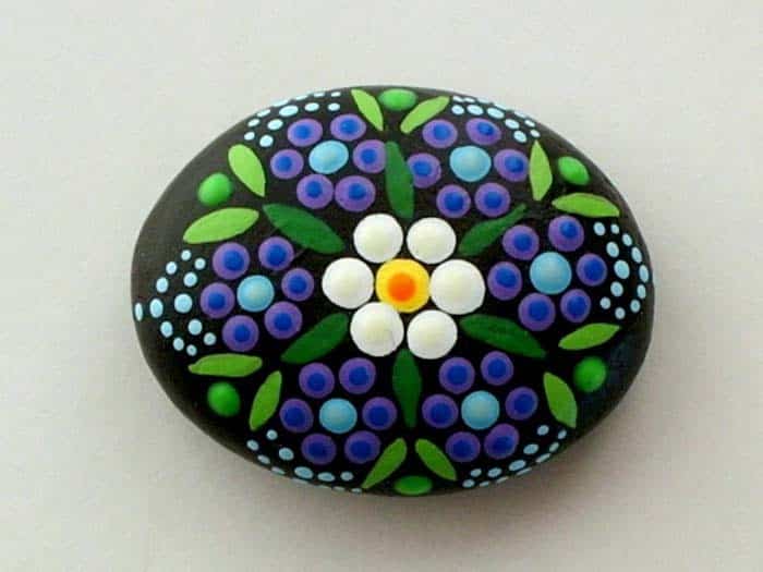 Flowers Painted Rocks