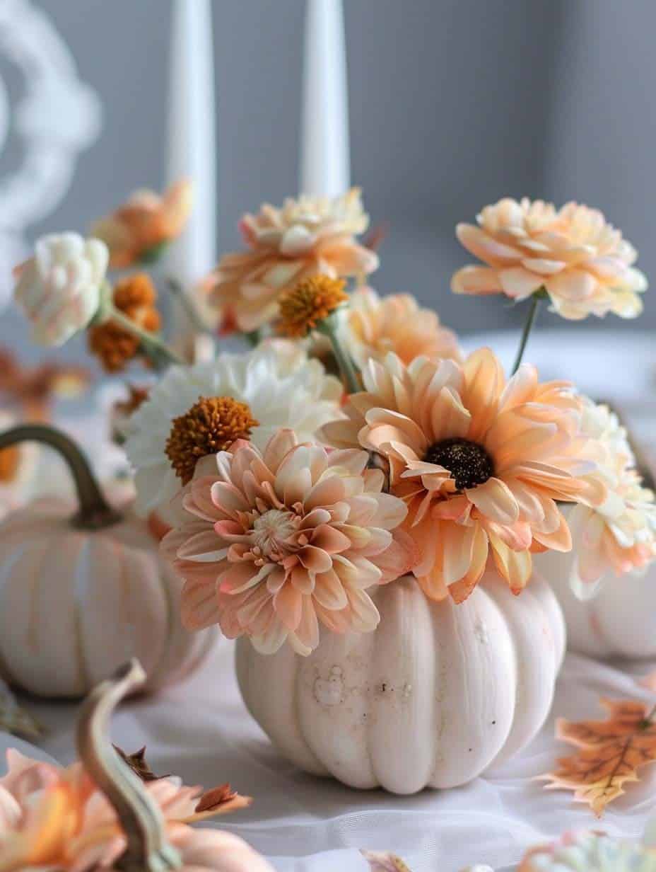 Elegant Pumpkin Floral Arrangement