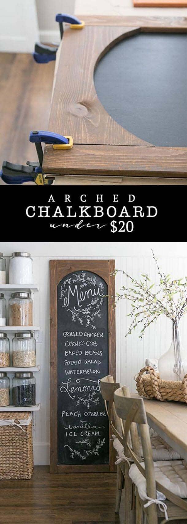 Make Your Own Menu Chalkboard