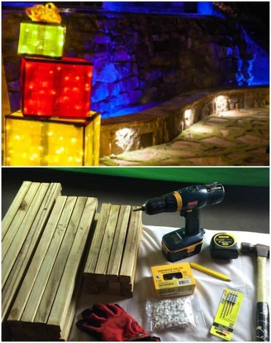 Outdoor Lighted Box Display