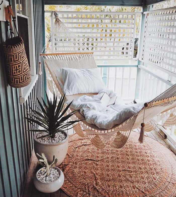 Create a Bohemian Porch Paradise with a Hammock