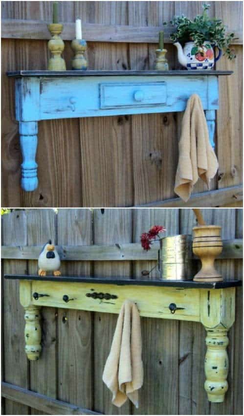 Colorful Coffee Table Shelving