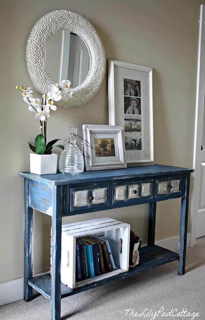 Reimagine a Coastal Entryway with a Rustic Upcycled Table