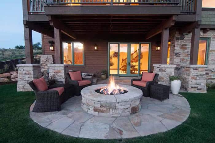 Get Close to the Fire with Wicker Chairs