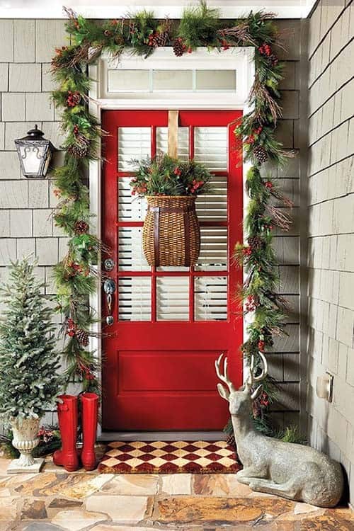 Achieve a Timeless Look with a Bright Red Porch Door