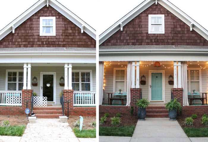 Give Your Front Porch a Fresh Look with String Lights