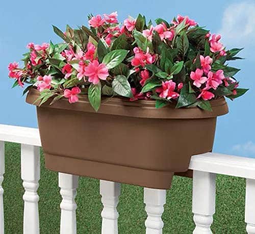 Balcony Planter Secures To Rails