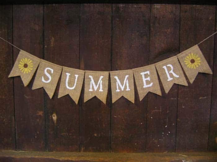 Welcome Summer with a Colorful Fence Banner