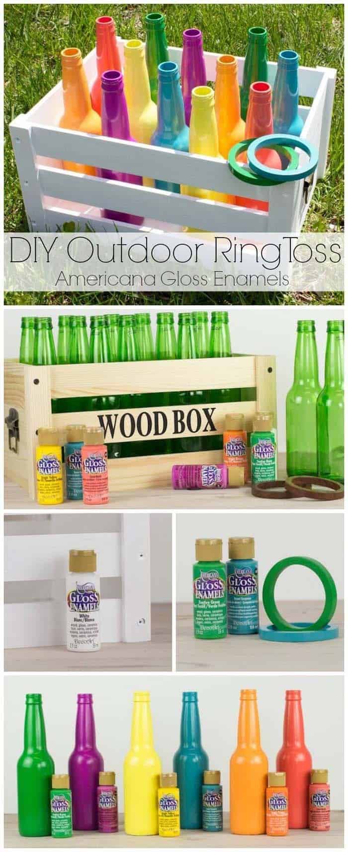 Repurposed Bottle Ring Toss